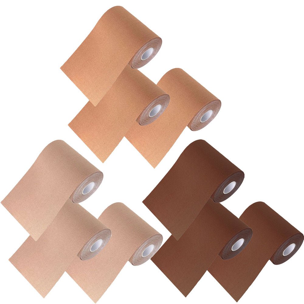 4" Wide Roll of Body T-Tape for Compression/Binding by Unique (3-Pack) - RodeoH