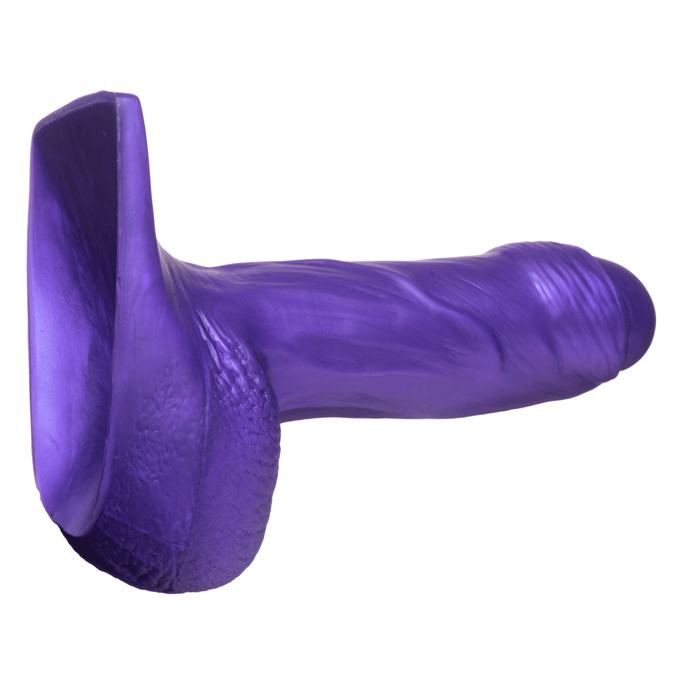 5" Fornix Uncut Dual Density Silicone Dildo - Purple - RodeoH