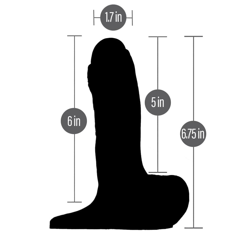 5" Fornix Uncut Dual Density Silicone Dildo - Purple - RodeoH