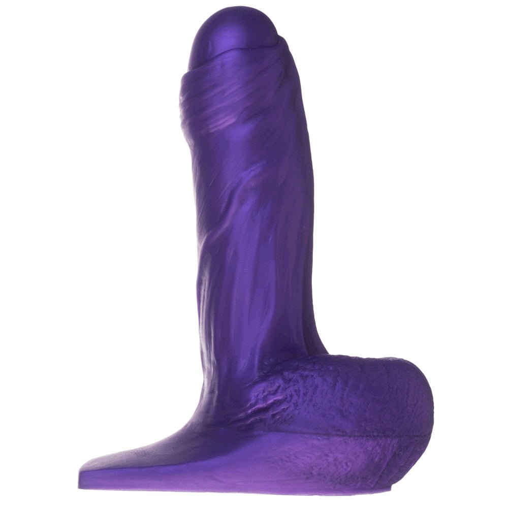 5" Fornix Uncut Dual Density Silicone Dildo - Purple - RodeoH