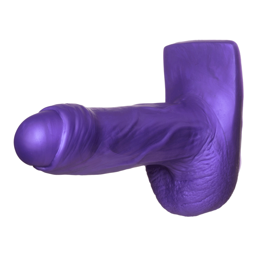 5" Fornix Uncut Dual Density Silicone Dildo - Purple - RodeoH