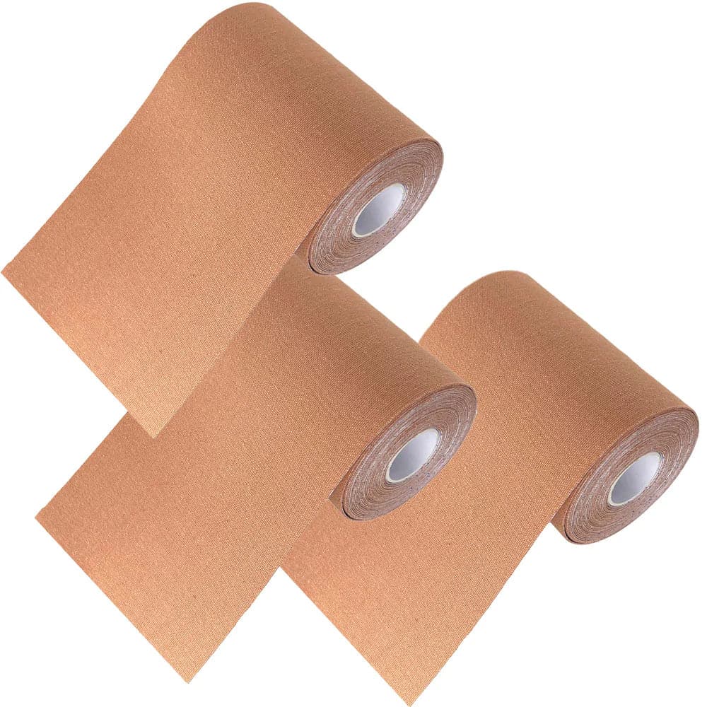 5" Wide Roll of Body T-Tape for Compression/Binding by Unique (3-Pack) - RodeoH
