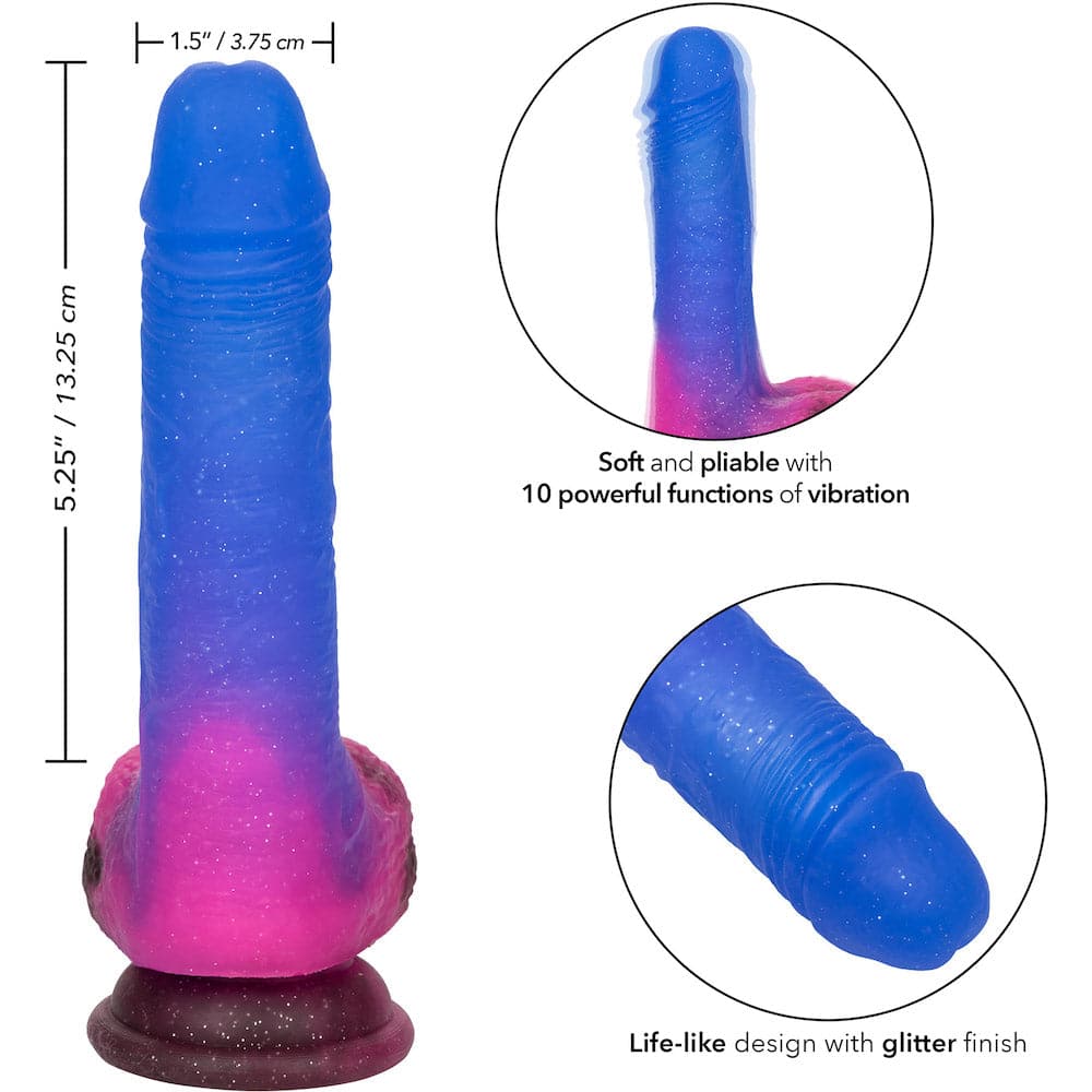 5.25" Ombre Hombre Vibrating Silicone Dildo - RodeoH