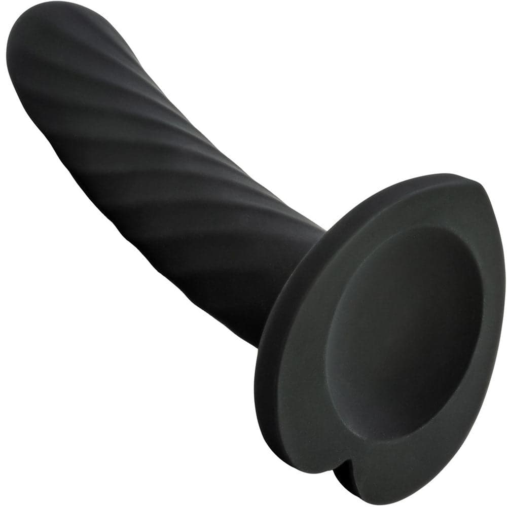 5.5" Blush Temptasia Twist Medium Dildo - Black - RodeoH