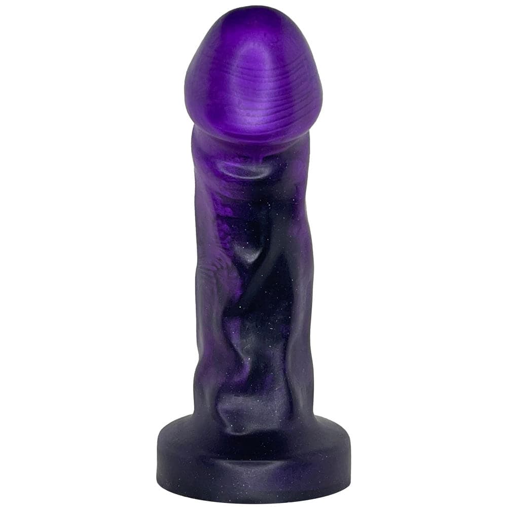 5.5" Splendid Medium - Silicone Dildo - Nola Purple to Luster Black - RodeoH