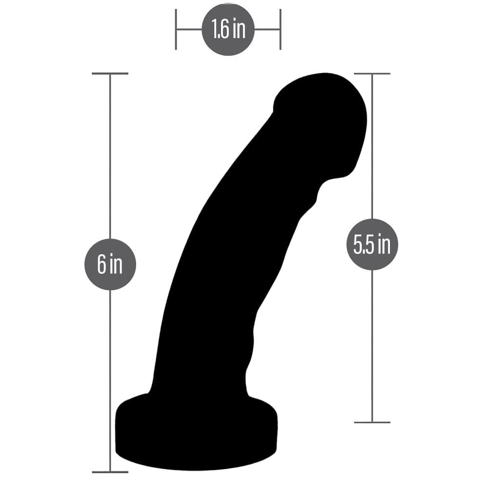 5.5" Splendid Medium - Silicone Dildo - Nola Purple to Luster Black - RodeoH