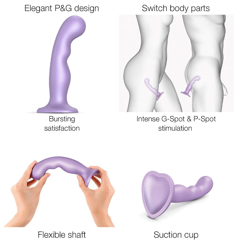 5.9" Strap-On-Me Dildo Plug P&G - Metallic Lilac - Medium - RodeoH