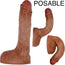 6" Bender Realistic Posable Dual Density Dildo - Caramel - RodeoH