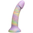 6" Cloud Nine Suction Cup Silicone Dildo - Lilac Swirl - RodeoH