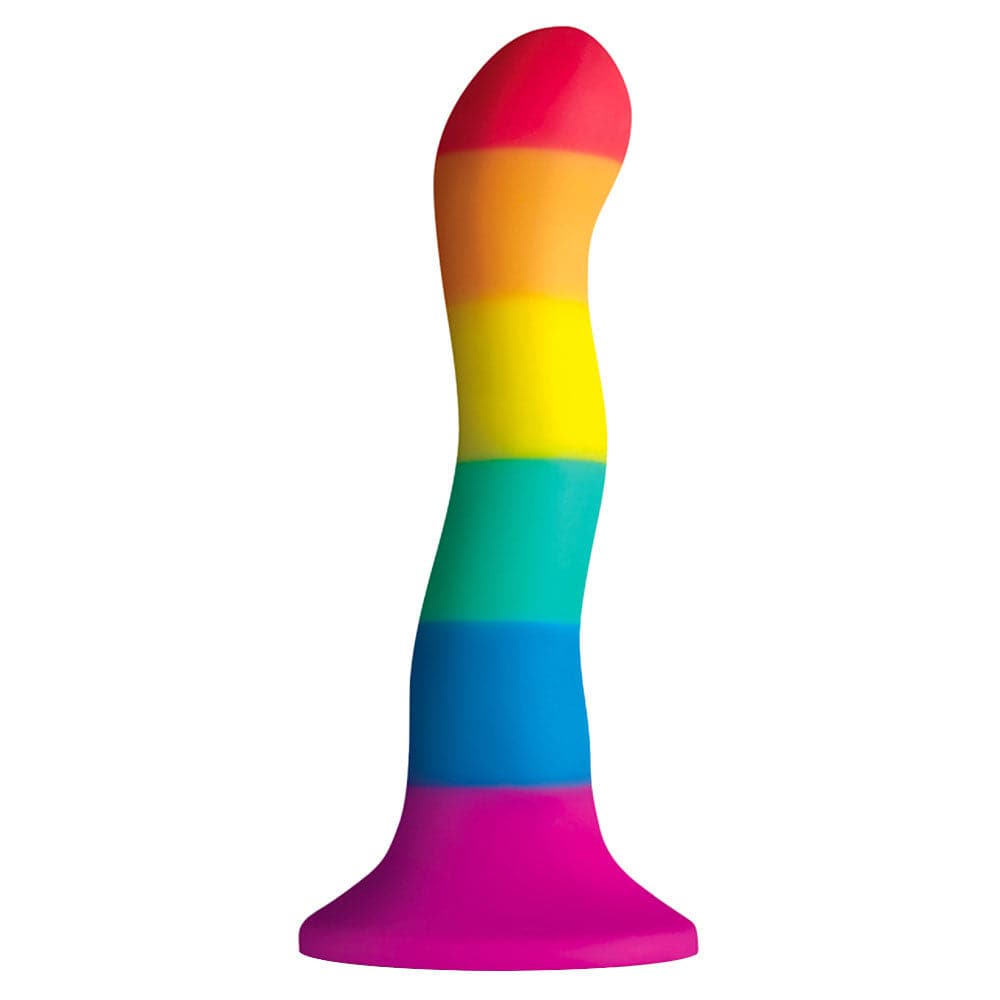 6" Colours Wave Silicone Dildo - Pride - RodeoH