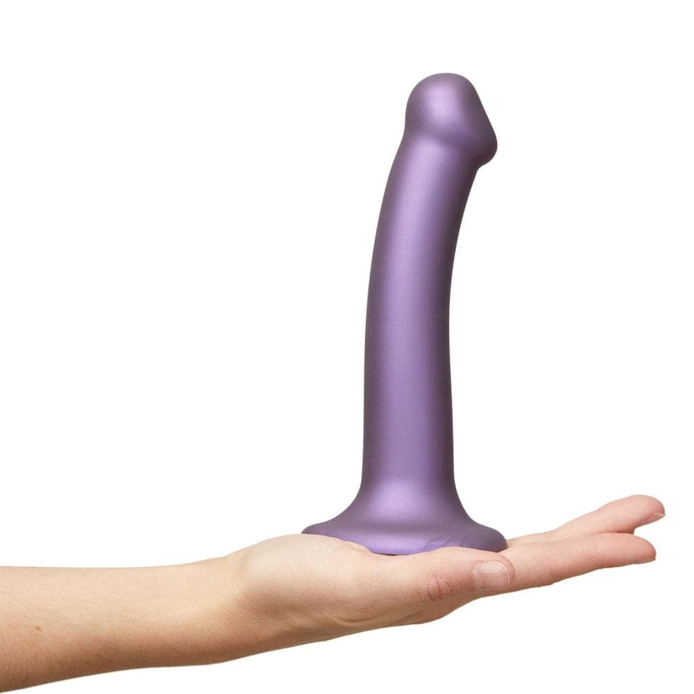 6.5" Strap-On-Me Silicone Suction Cup Dildo - Metallic Purple - RodeoH
