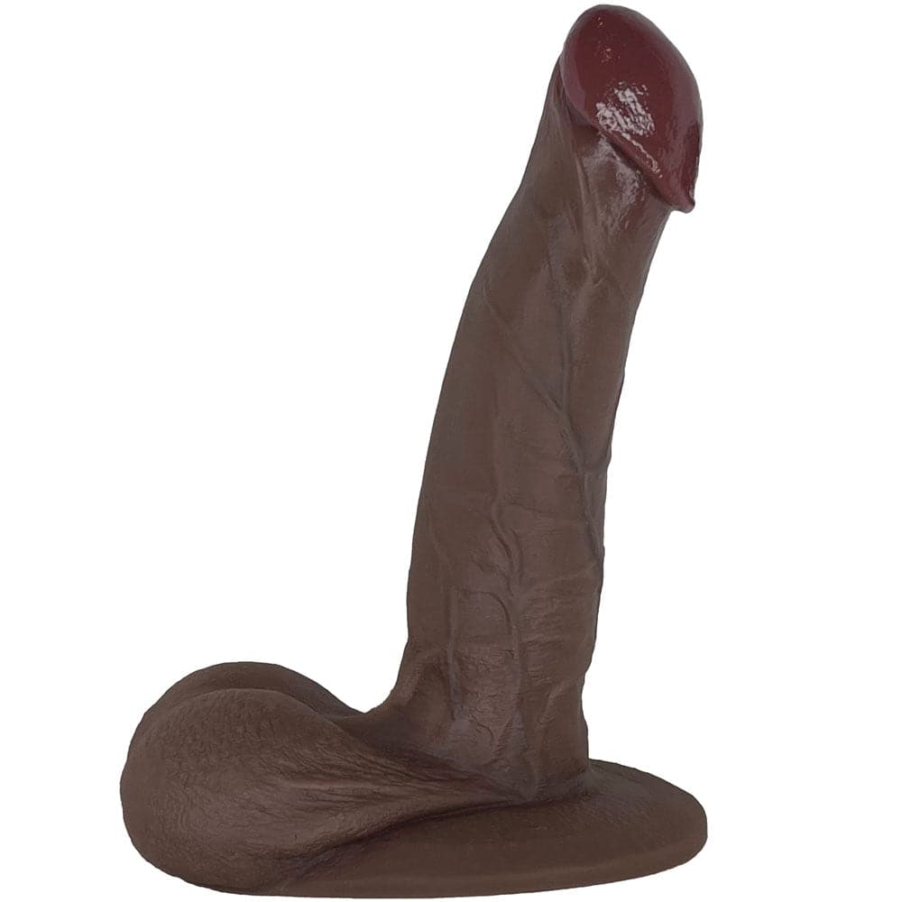 7" SoReal Posable Plus - Floating Balls Realistic Dual Density Dildo - RodeoH