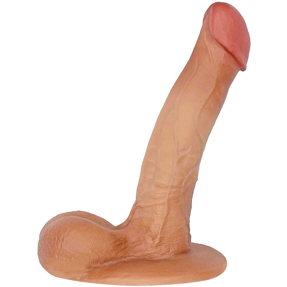 7" SoReal Posable Plus - Floating Balls Realistic Dual Density Dildo - RodeoH