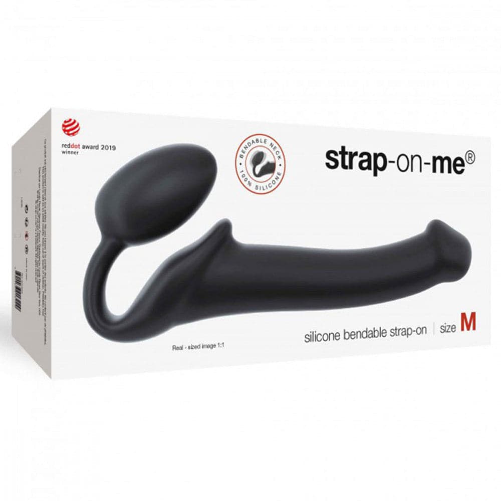 Strap-on-Me Double-Ended Dildo - Medium - Black