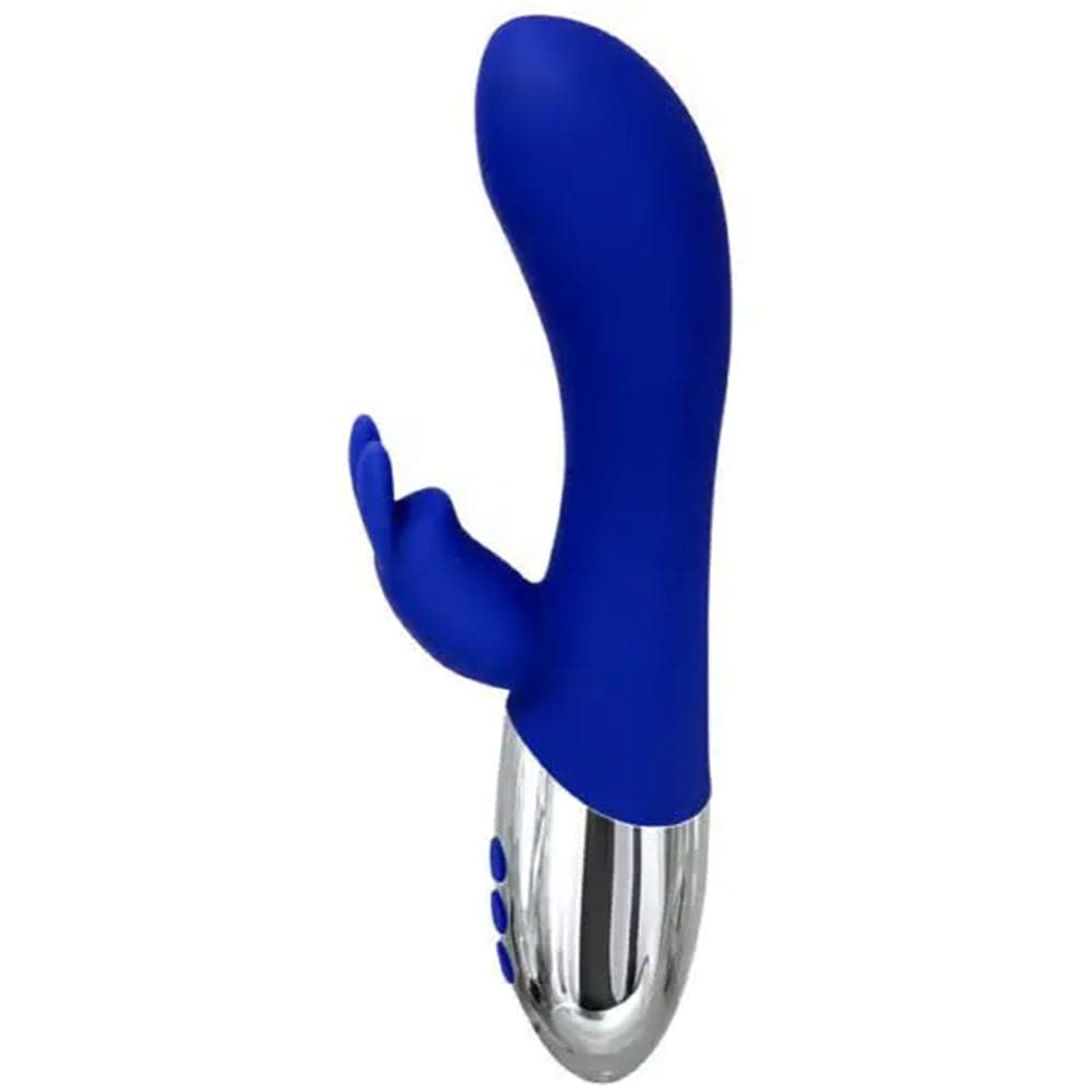 Adam & Eve Royal Warming Rabbit Vibrator - Blue - RodeoH