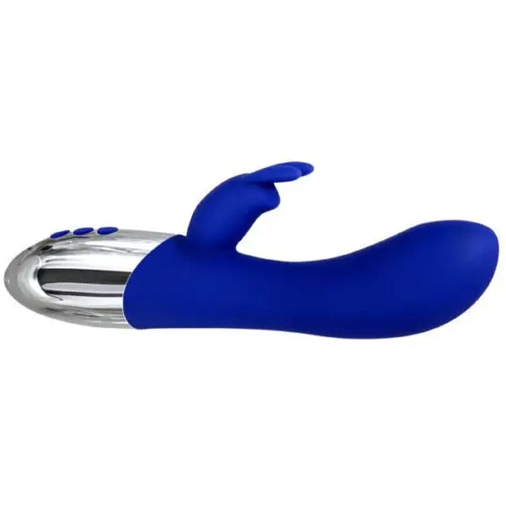 Adam & Eve Royal Warming Rabbit Vibrator - Blue - RodeoH