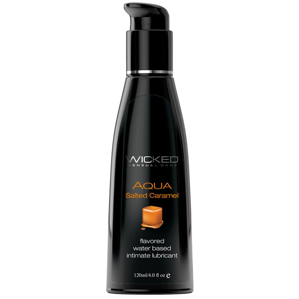Aqua Salted Caramel Flavored Lubricant (4 fl. oz.) by Wicked Sensual Care - RodeoH