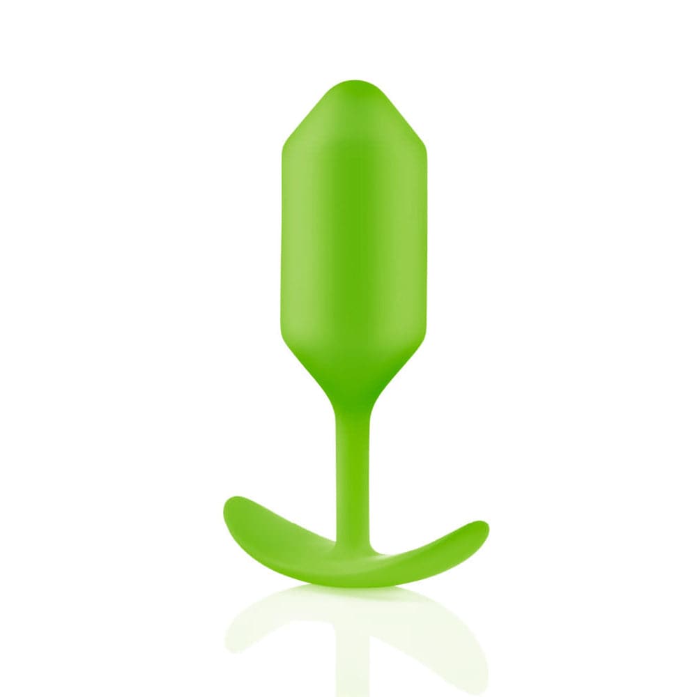 B Vibe Weighted Snug Plug Large - Lime - RodeoH