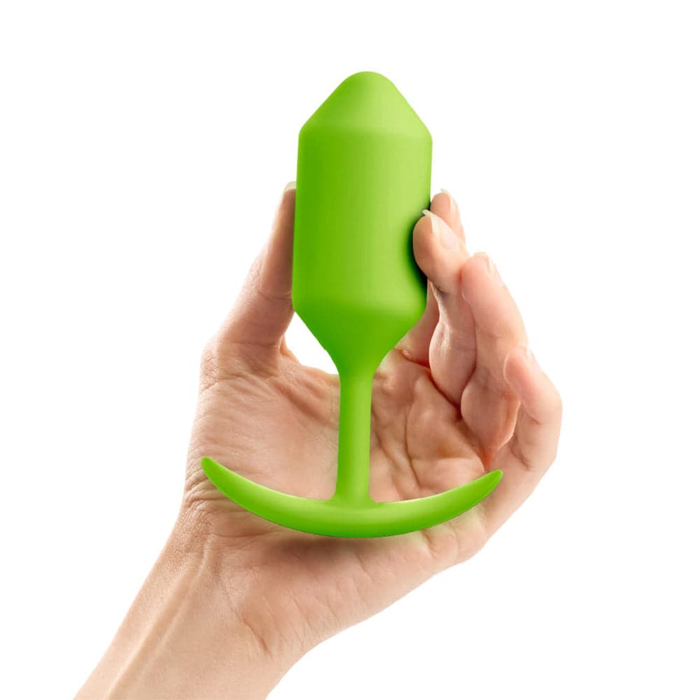 B Vibe Weighted Snug Plug Large - Lime - RodeoH