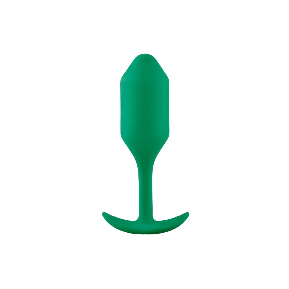 B Vibe Weighted Snug Plug Medium - Green - RodeoH