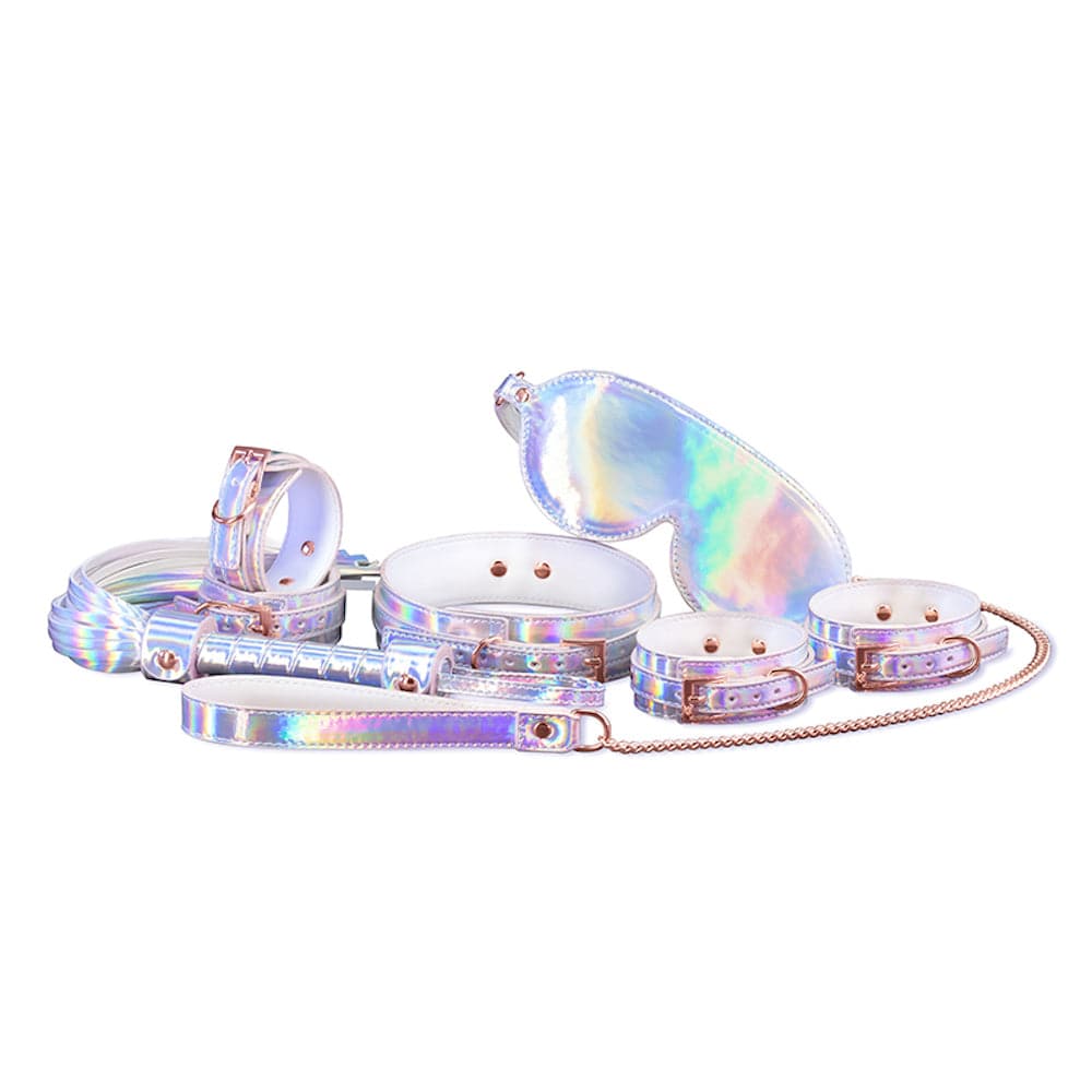 Cosmo 6-Piece Rainbow Metallic Bondage Set - RodeoH