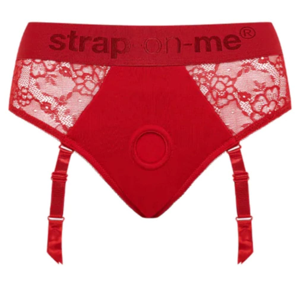 Diva Lingerie Lace Harness by Strap-On-Me - Red - RodeoH