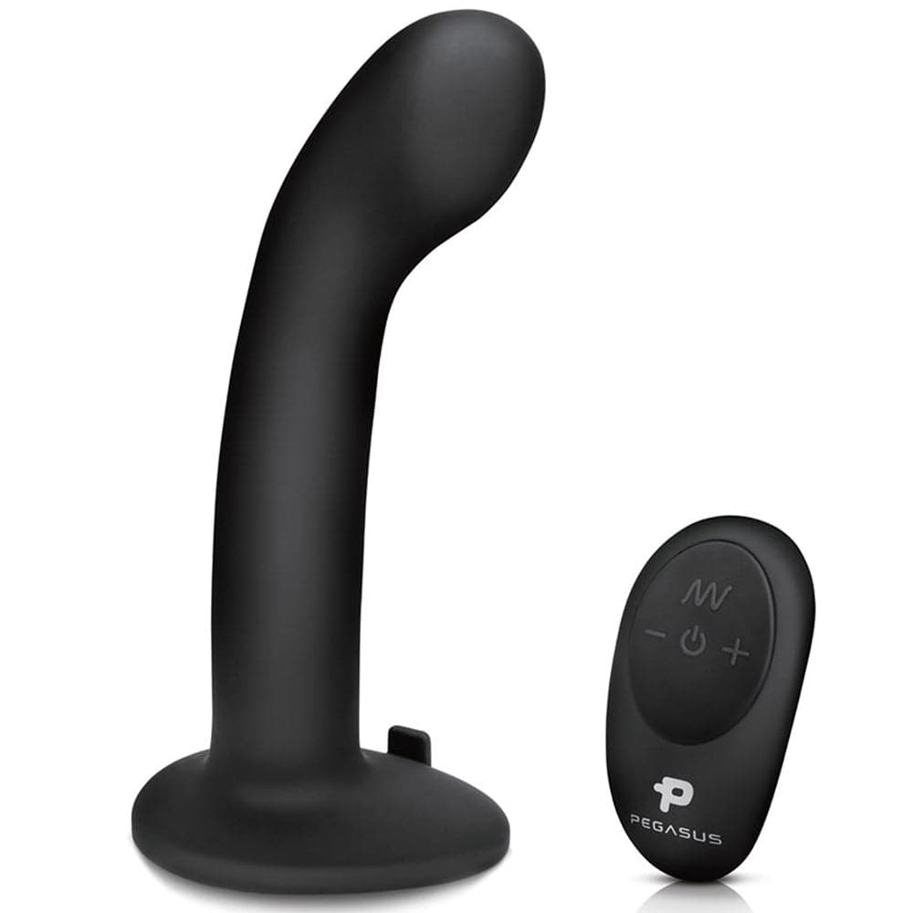 6 inch p spot g spot silicone peg with harness vibrating remote control