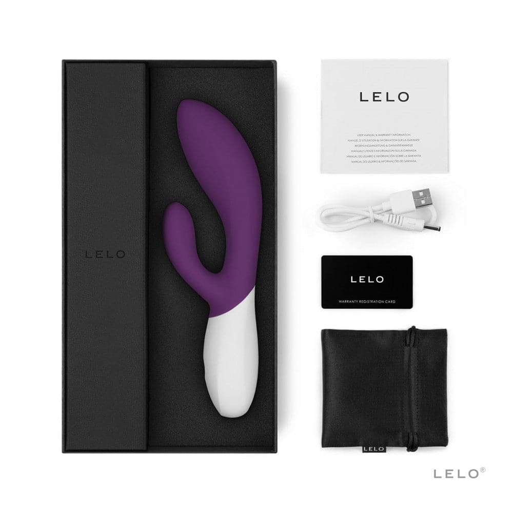 Ina Wave™ 2 Dual Stimulator by LELO - Plum - RodeoH