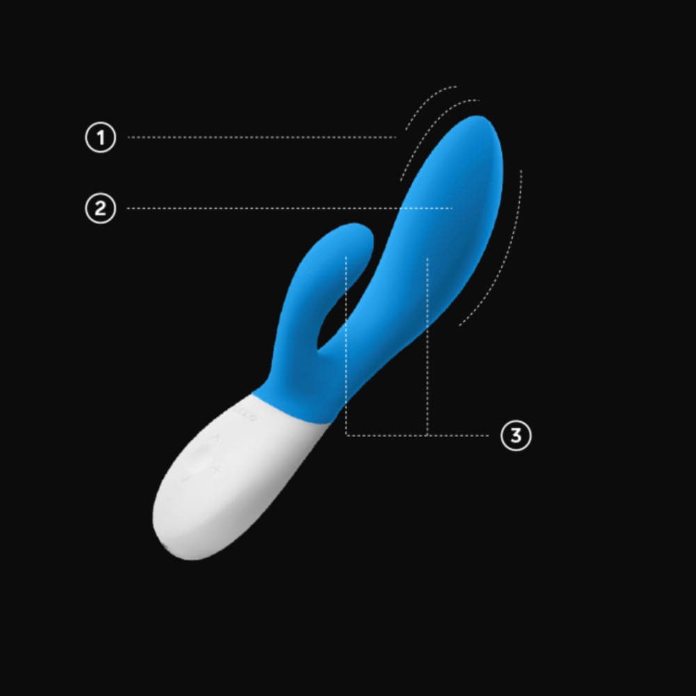 Ina Wave™ 2 Dual Stimulator by LELO - Plum - RodeoH