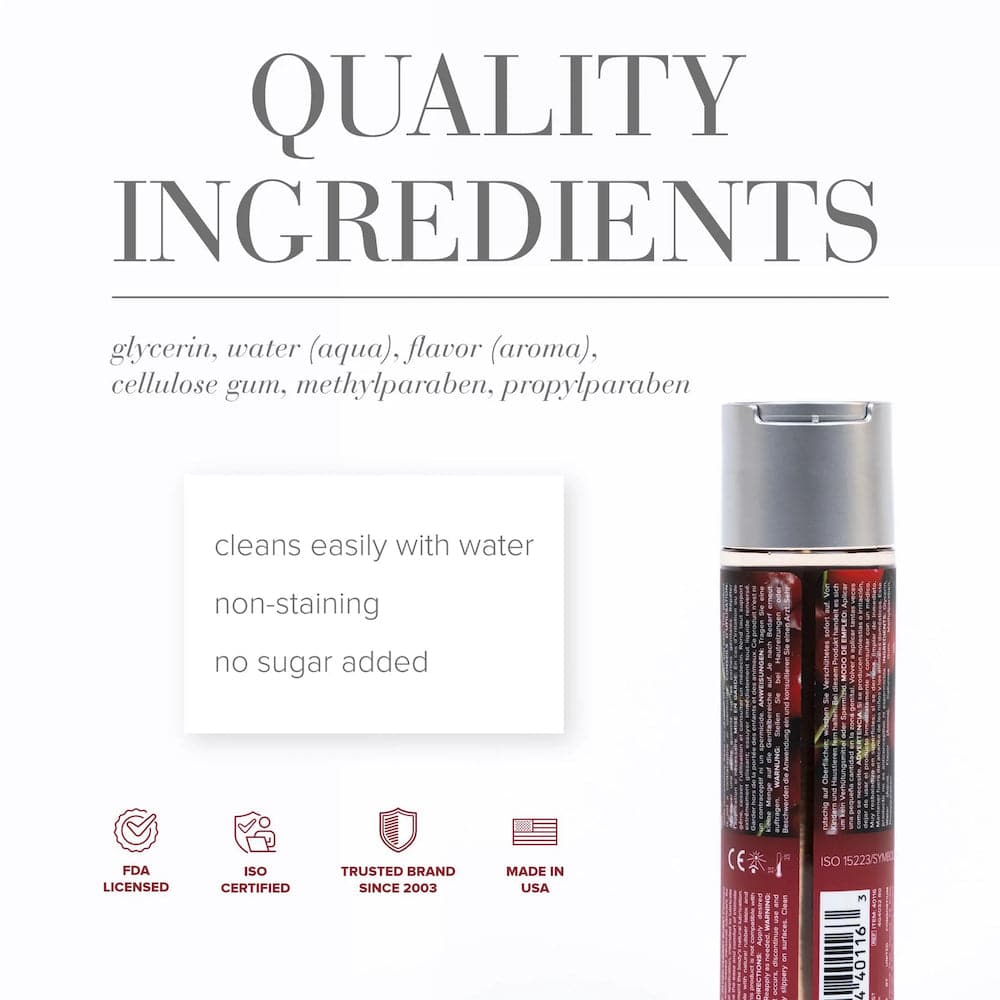 JO H20 Water Based Flavored Lubricant - Cherry Burst 4 fl. oz. (120 ml) - RodeoH
