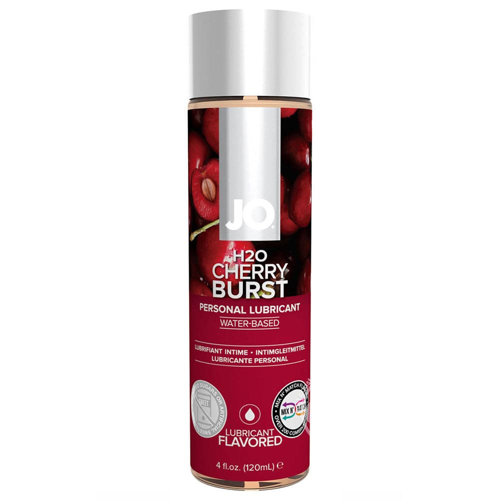 JO H20 Water Based Flavored Lubricant - Cherry Burst 4 fl. oz. (120 ml) - RodeoH