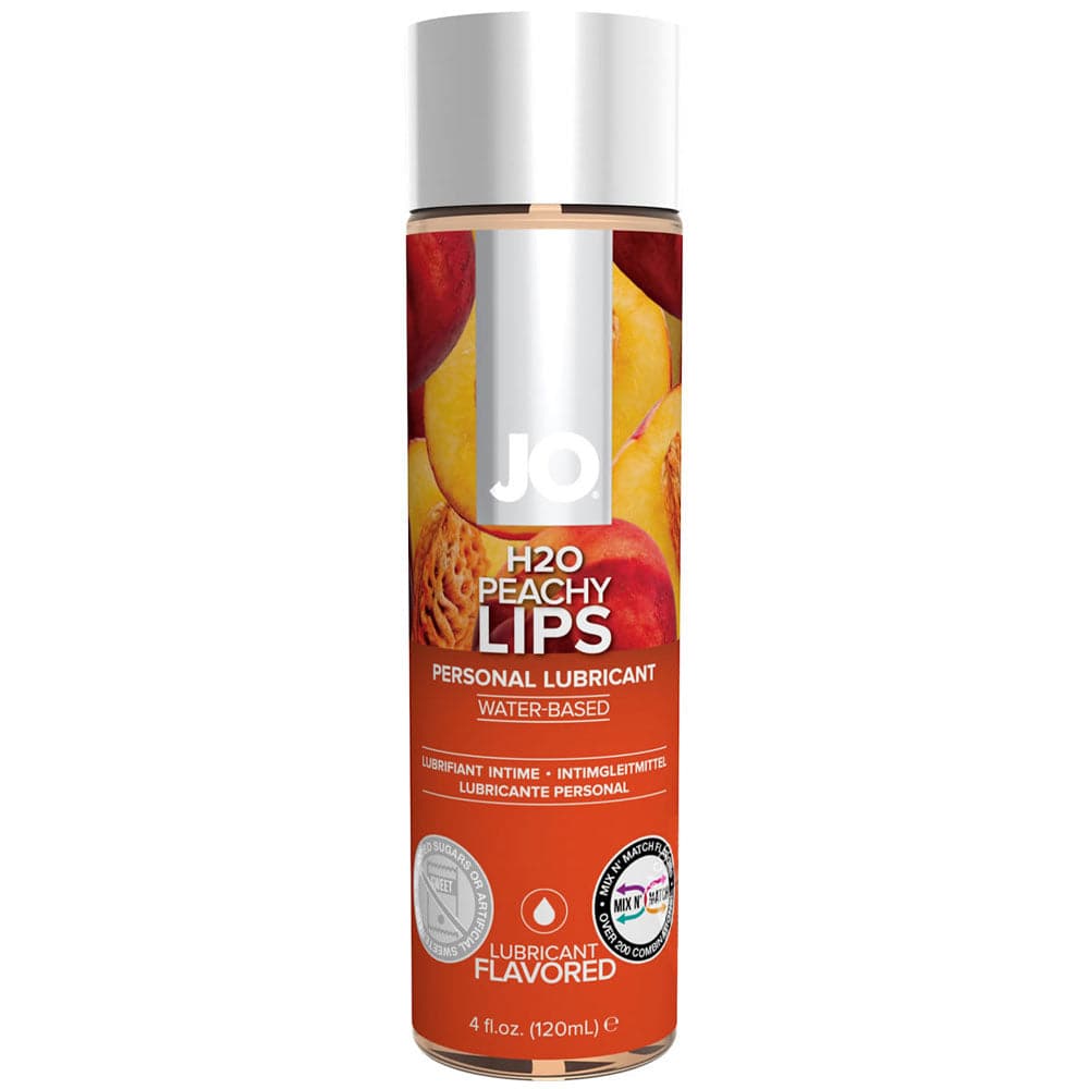 JO H20 Water Based Flavored Lubricant - Peachy Lips 4 fl. oz. (120 ml) - RodeoH