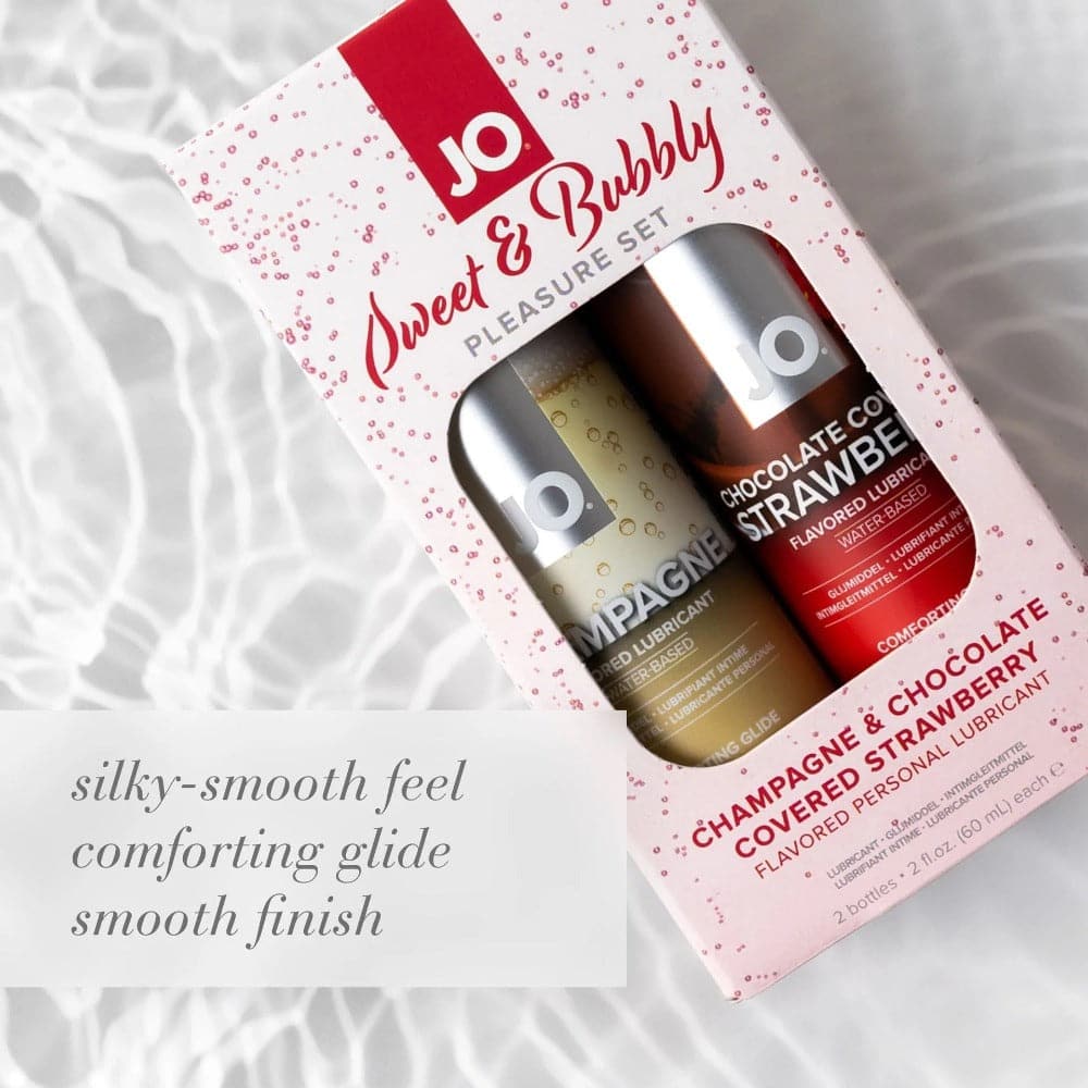 Jo Lubricant sweet and bubbly gift set graphic