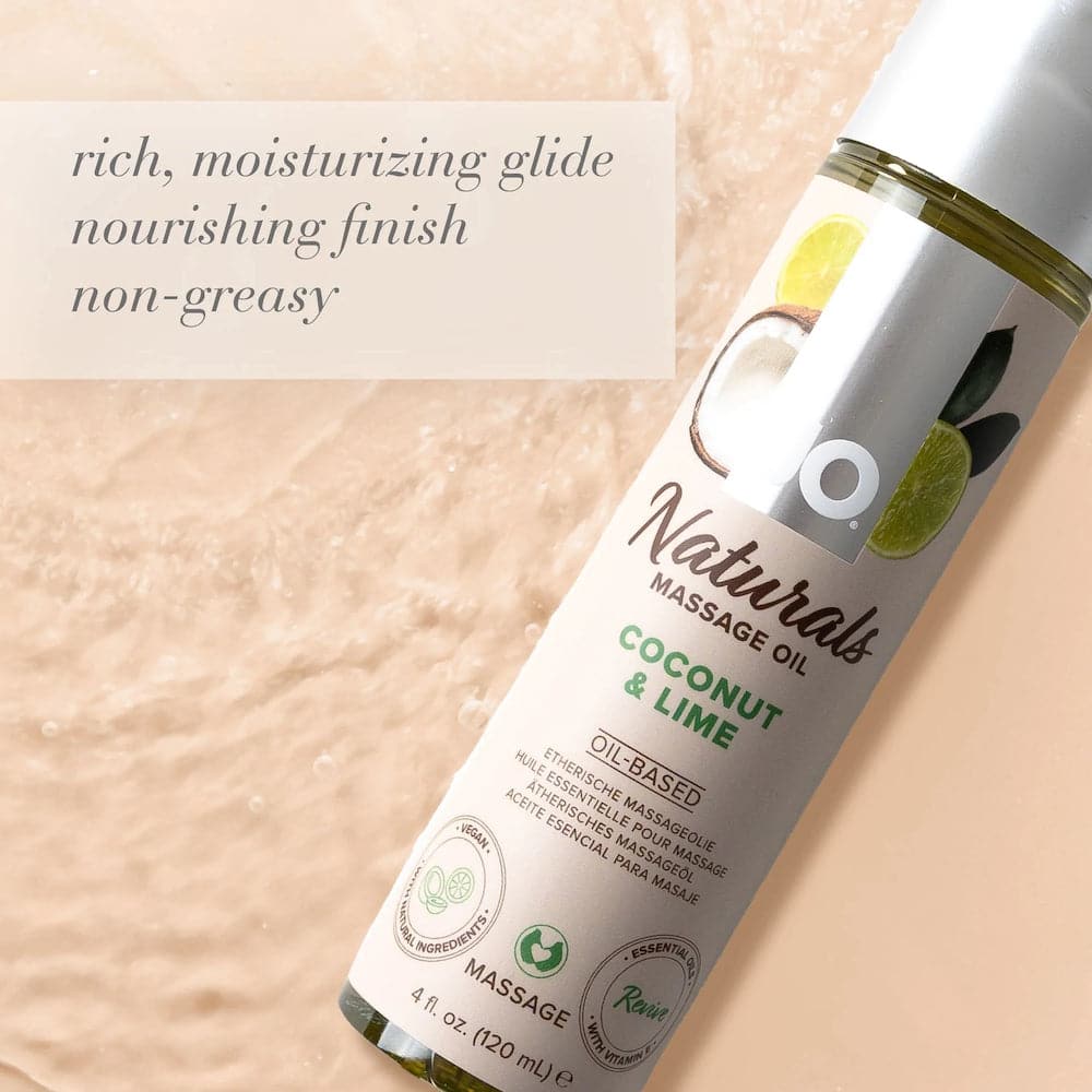 JO Naturals Coconut and Lime Massage Oil 4 oz. - RodeoH