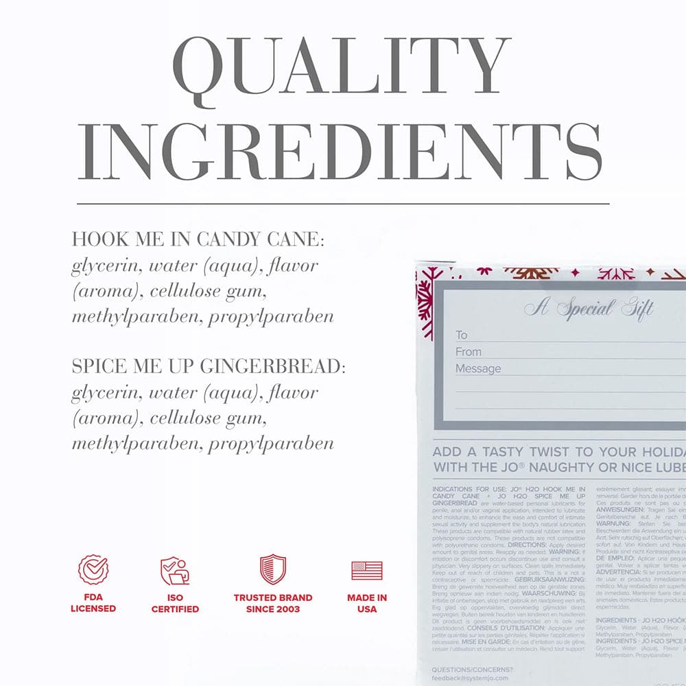 jo naughty or nice lubrication gift set