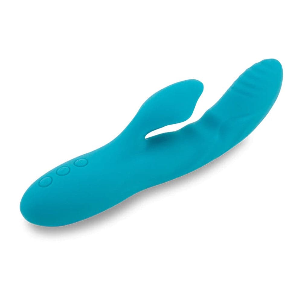 Kiah Nubii Silicone Dual Stimulation Vibe by Nü Sensuelle - Teal - RodeoH