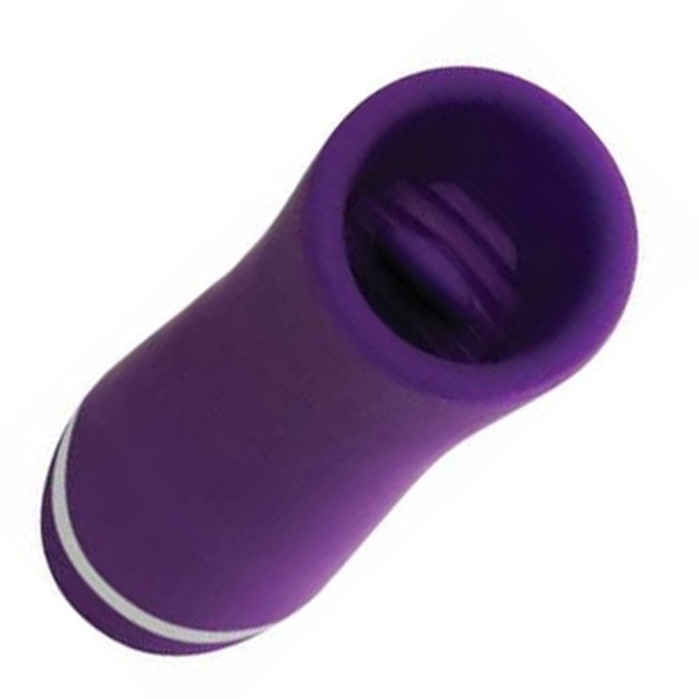 Liki Silicone Flicker Vibrator - Rechargeable - Purple - RodeoH