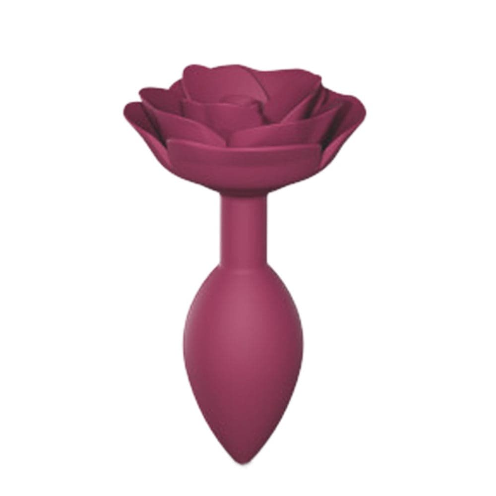 Lovely Planet Open Roses Silicone Anal Plug - Plum Star