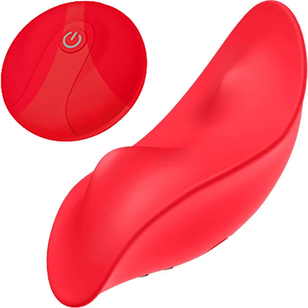 Luv INC. Pv-72 Rechargeable Remote Control Wearable Vibe - Red - RodeoH
