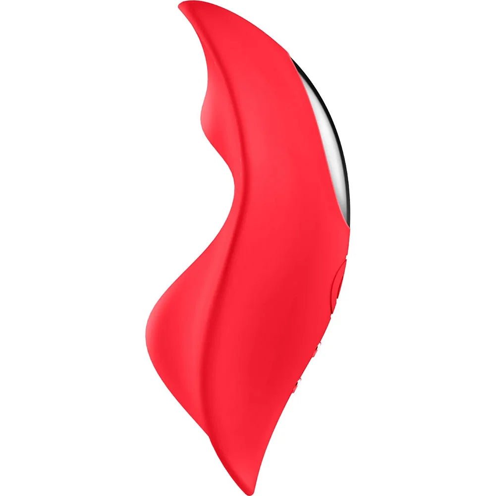 Luv INC. Pv-72 Rechargeable Remote Control Wearable Vibe - Red - RodeoH