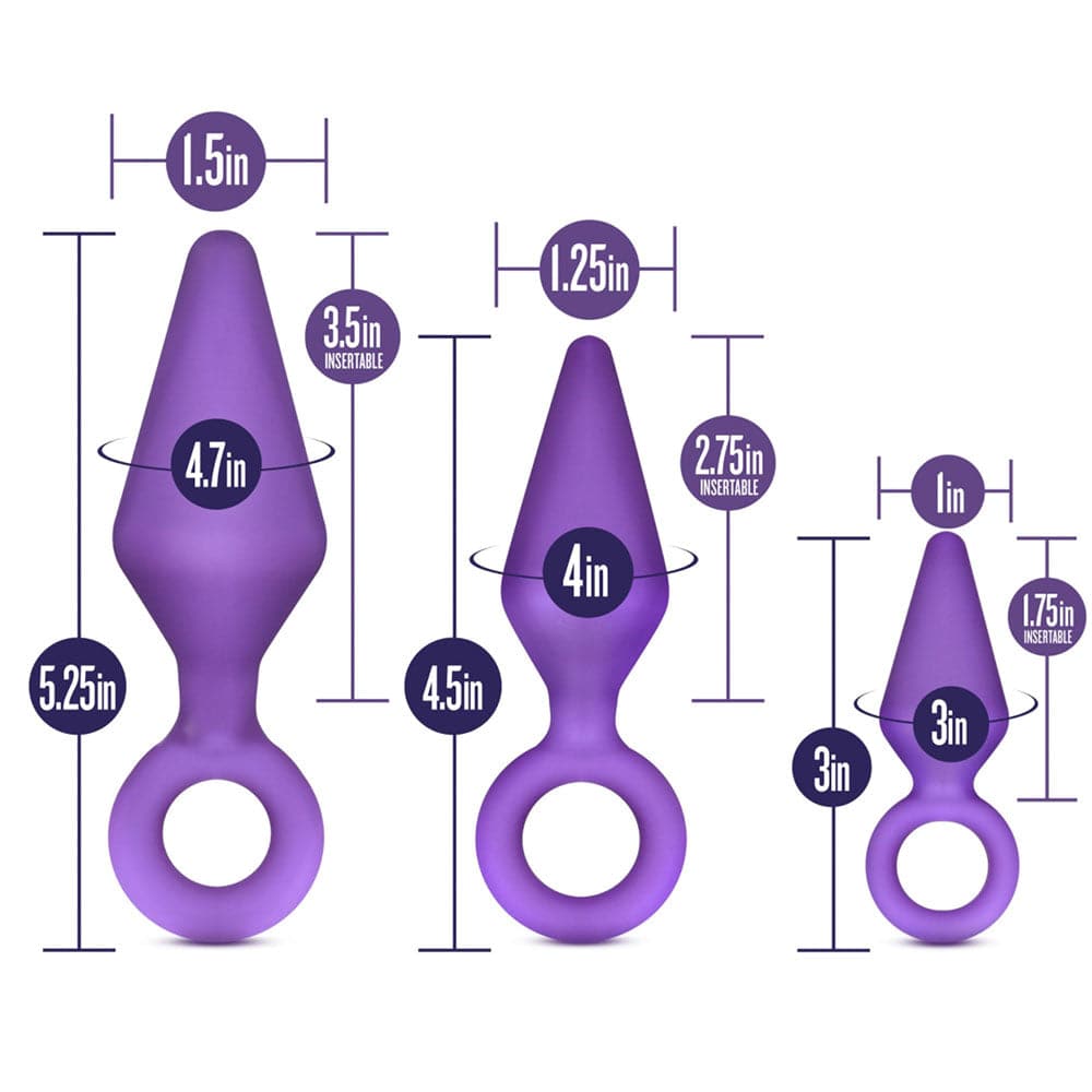 Luxe Candy Rimmer Anal Plug Kit by Blush - Purple - RodeoH