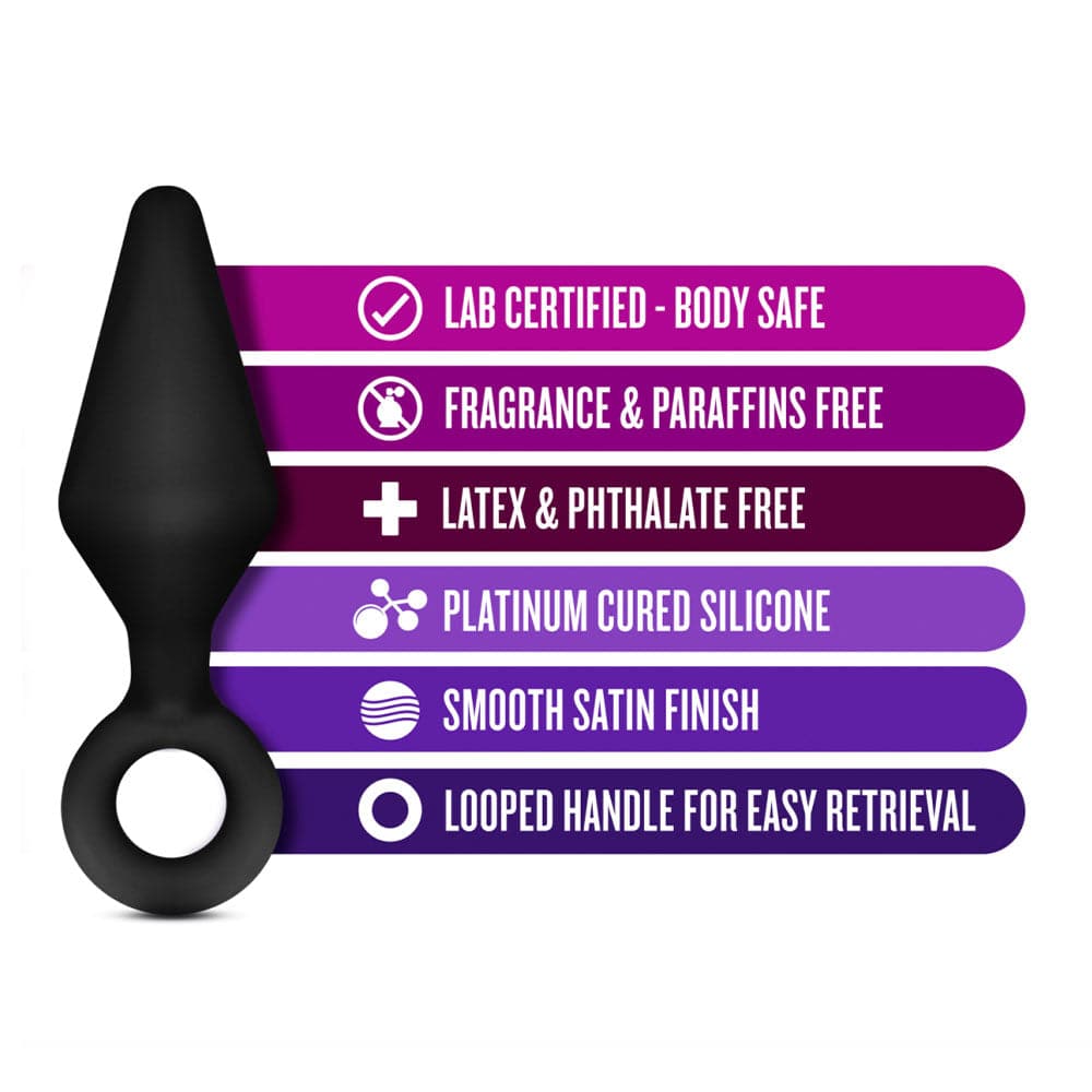 Luxe Night Rimmer Anal Plug Kit by Blush - Black - RodeoH