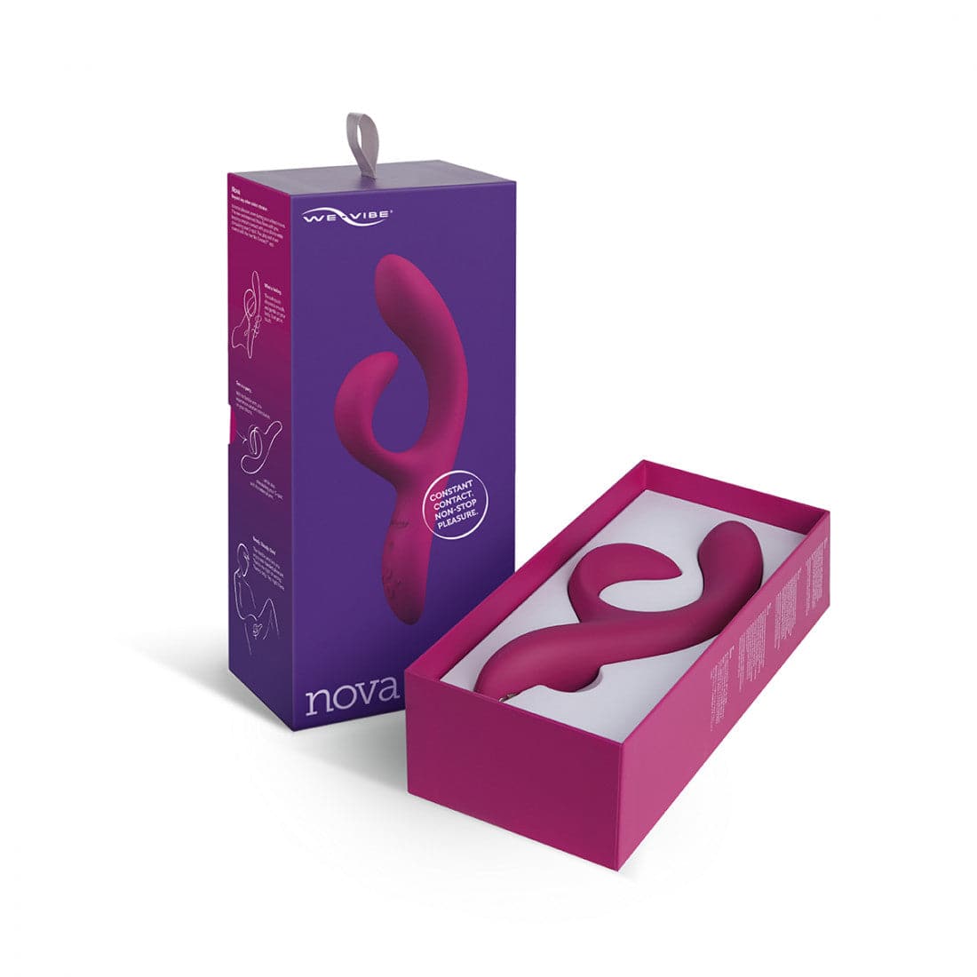 Nova 2.0 Rechargeable Dual Stimulation Vibrator - We-Connect App - RodeoH