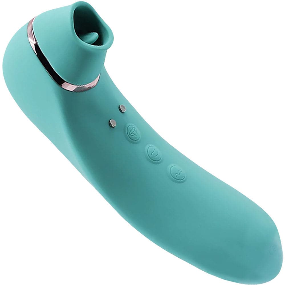 Nü Sensuelle Trinitii 26-Function Rechargeable Flickering Tongue Vibrator - Electric Blue - RodeoH