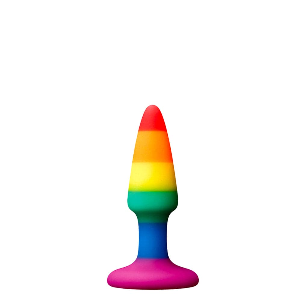 Rainbow Colours Pleasure Anal Plug - Mini - RodeoH