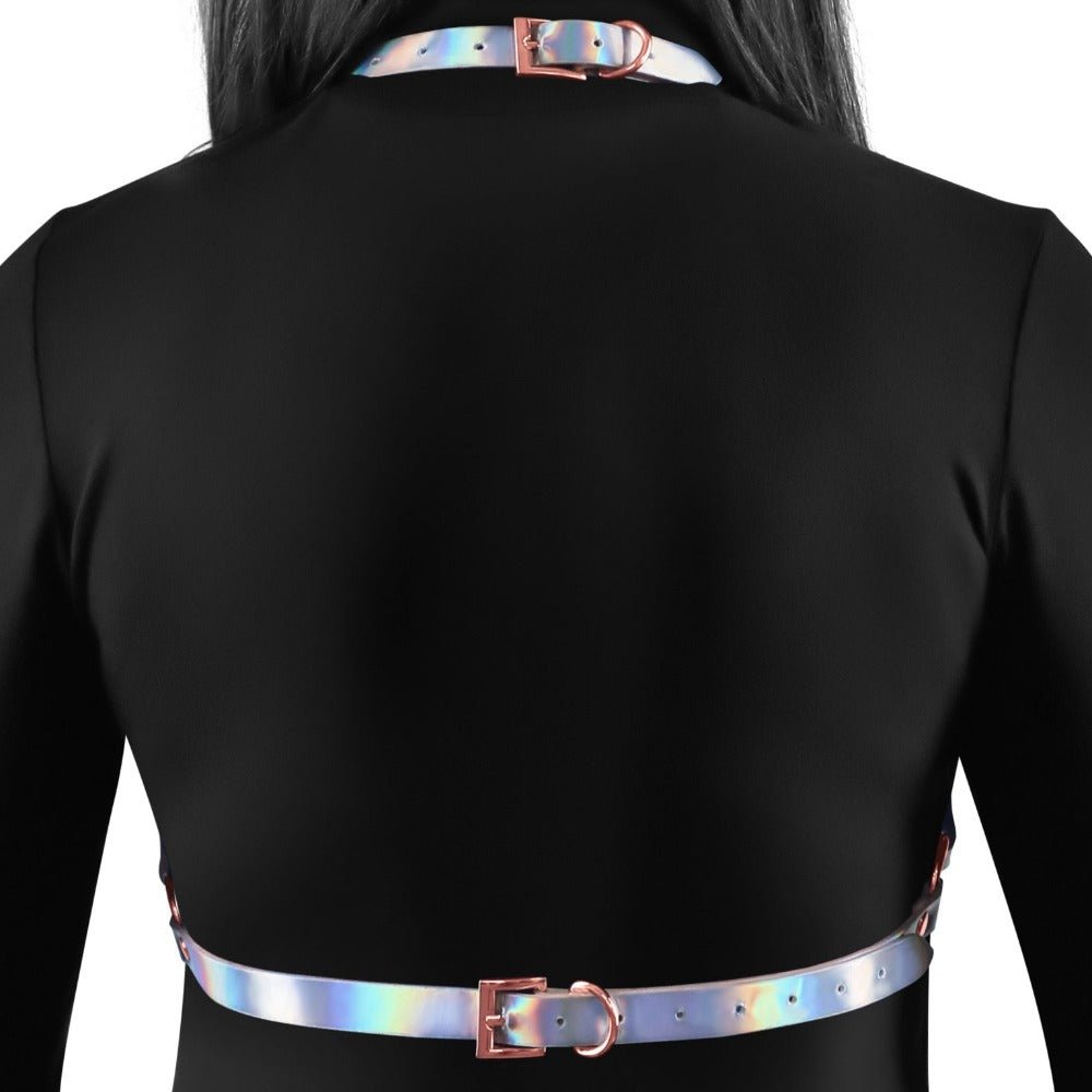 Rainbow Metallic Chest Harness - Crave by Cosmo - RodeoH