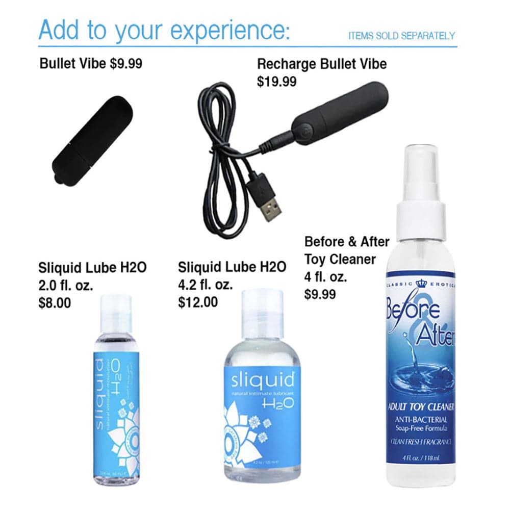 rodeoh add on lubrication bullet vibrator and toy cleaner