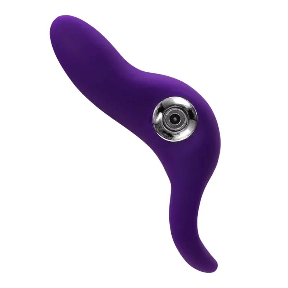 Sexy Bunny Rechargeable Vibrating C-Ring - Purple - RodeoH