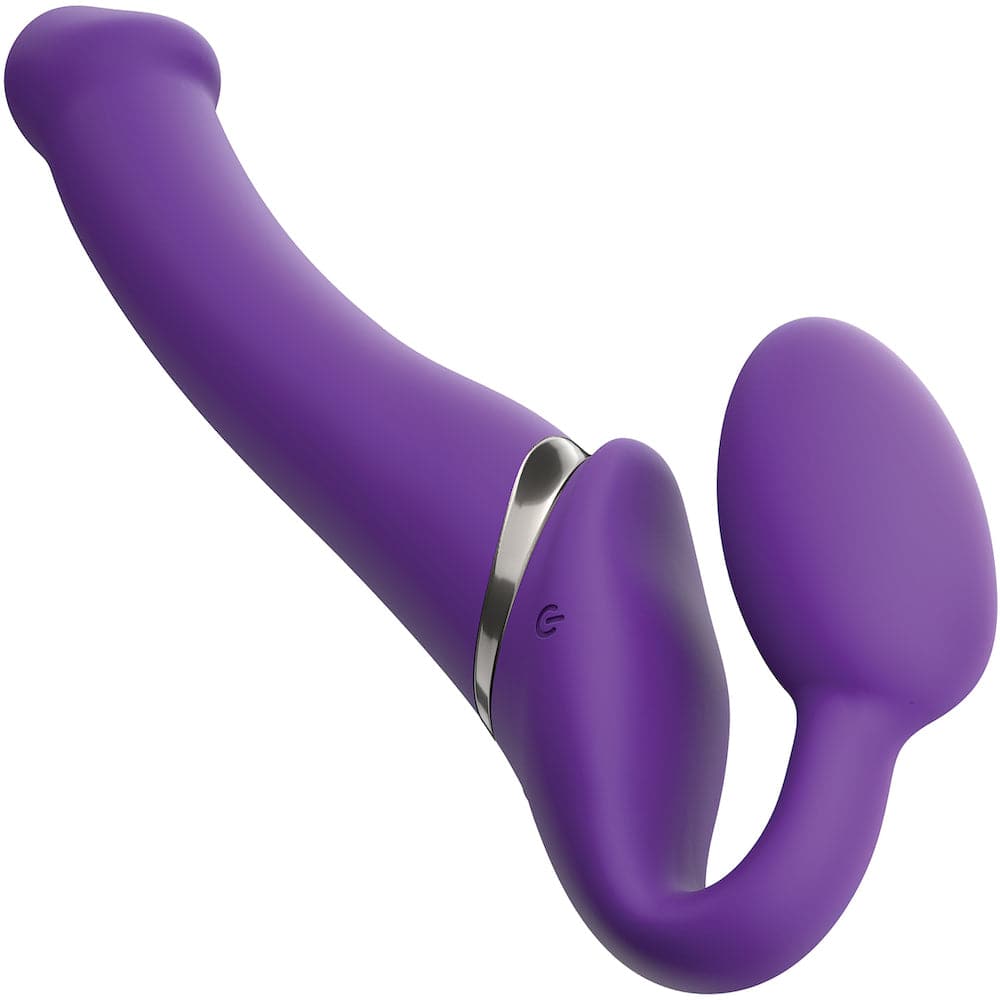 Strap-on-Me Double Ended Vibe Remote Control - Medium - Purple - RodeoH