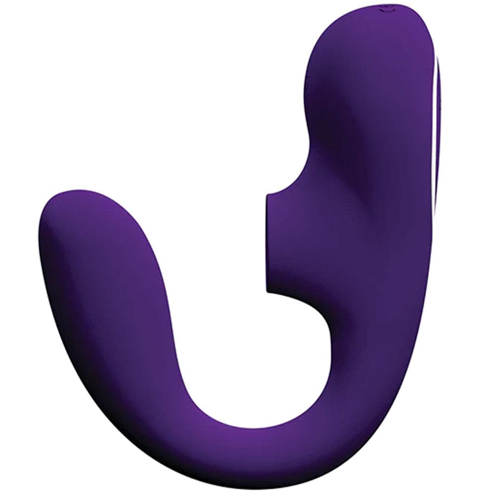Suki Plus Silicone Dual Sonic Stimulator - Rechargeable - Purple - RodeoH